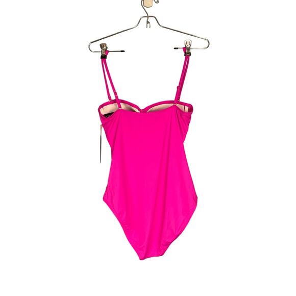 La Blanca Island Goddess Bandeau One-Piece Swimsuit Orchid Size 6 NWT - Picture 5 of 11